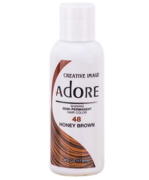 ADORE SHINING SEMI PERMANENT CHEVEUX COULEUR MIEL BROWN 