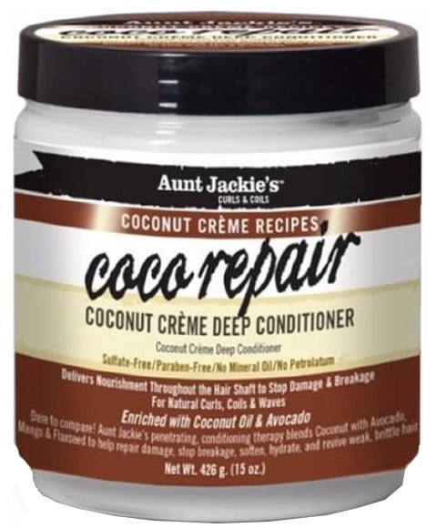 APRÈS-SHAMPOING PROFOND À LA CRÈME DE COCO RÉPARATEUR AUNT JACKIES COCO