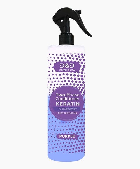 APRÈS-SHAMPOING RESTRUCTURANT À LA KÉRATINE DEUX PHASES VIOLET 