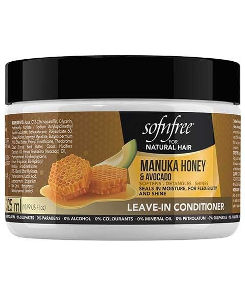 APRÈS-SHAMPOING SOF N FREE AU MIEL DE MANUKA ET À L'AVOCAT 