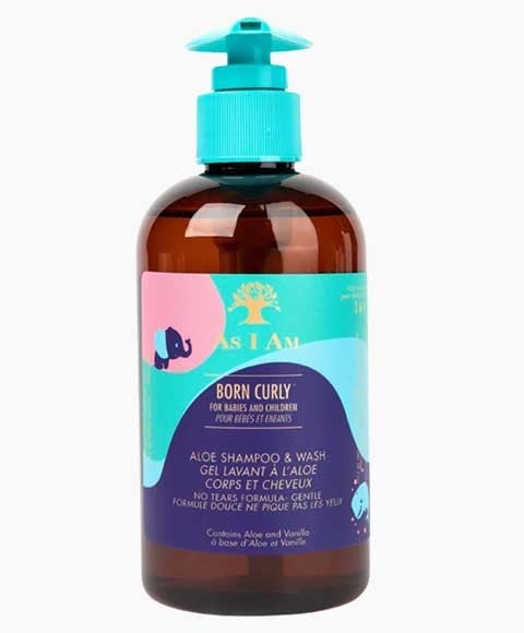 AS I AM BORN CURLY ALOE SHAMPOOING AND WASH 