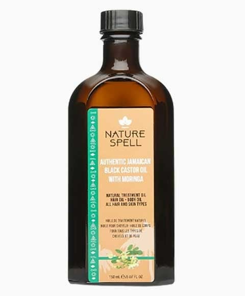 AUTHENTIQUE HUILE DE RICIN NOIRE JAMAÏCAINE AU MORINGA