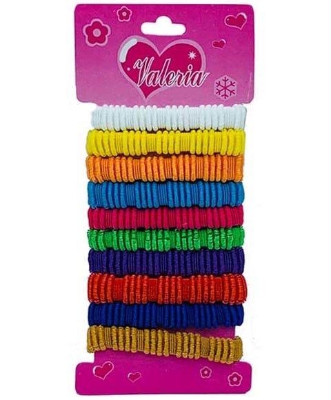 BANDES ÉLASTIQUES POUR CHEVEUX VALERIA ASSORTIES 15008AST