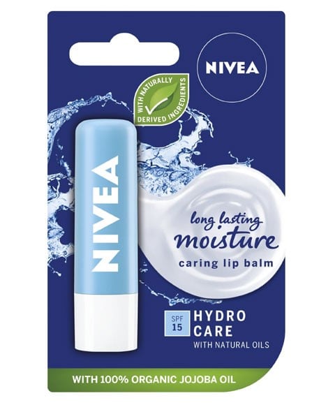 Baume à lèvres à l'huile de jojoba hydratant longue durée NIVEA 