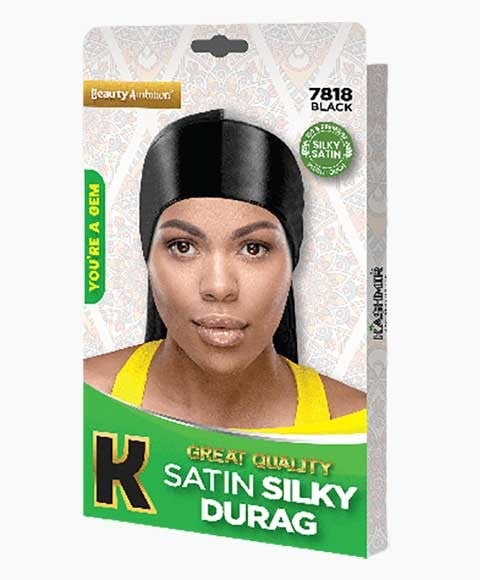 BEAUTY AMBITION DURAG SOYEUX SATINÉ DE GRANDE QUALITÉ 7818 