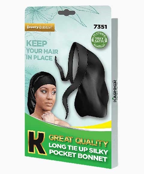 BEAUTY AMBITION GRANDE QUALITÉ LONG TIE UP SILKY POCKET BON