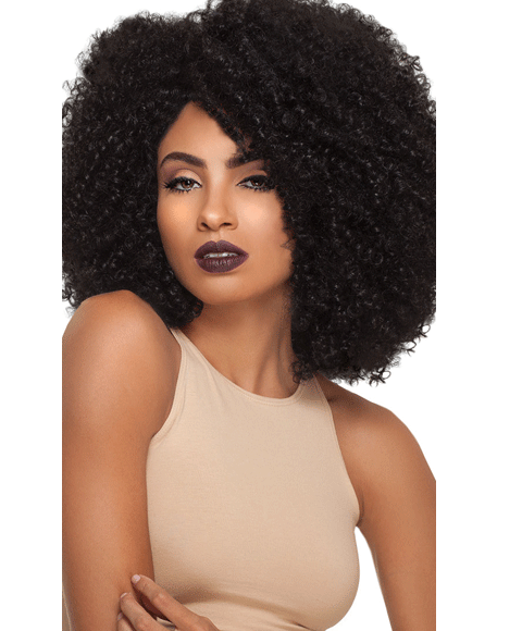 BIG BEAUTIFUL HAIR SYN LACE FRONT 4A KINKY WIG
