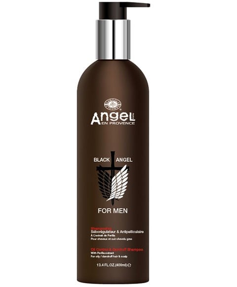 BLACK ANGEL POUR HOMMES SHAMPOOING CONTRÔLE DE L'HUILE ET ANTIPELLICULAIRES 