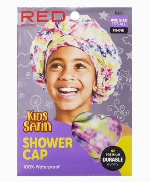 BONNET DE DOUCHE EN SATIN POUR ENFANTS RED BY KISS TIE DYE HJ23 