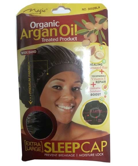 BONNET DE SOMMEIL À L'HUILE D'ARGAN BIOLOGIQUE MAGIC COLLECTION 3002BLA 