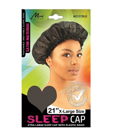 BONNET DE SOMMEIL EN SATIN M2122BLK 