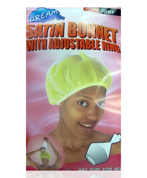 BONNET EN SATIN AVEC ANNEAU RÉGLABLE 0091 