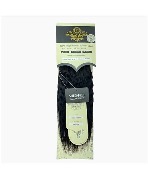 BRÉSILIEN GLAMOUR VIERGE OR CHEVEUX HUMAINS KINKY YAKI WEAVE