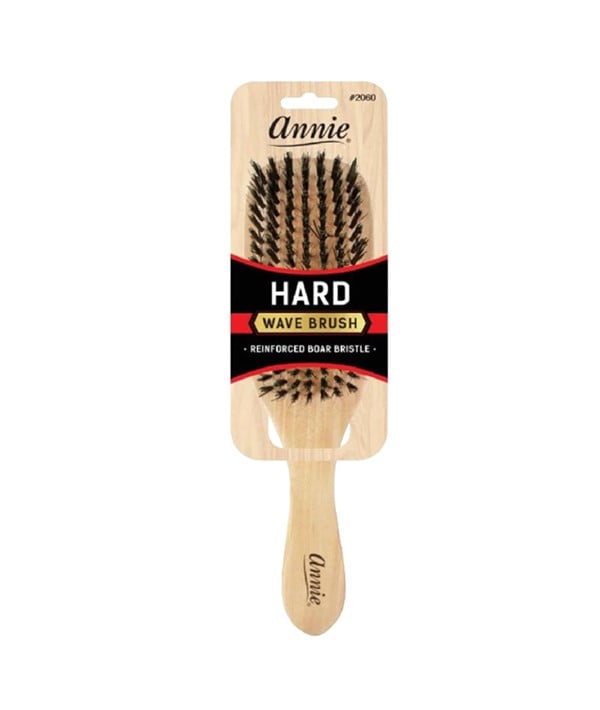 BROSSE À ONDULATION DURE EN POILS DE SANGLIER NATURELS ANNIE 2060