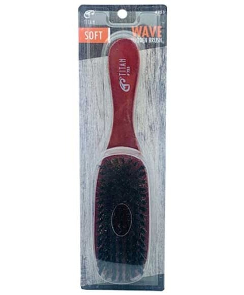 BROSSE EN BOIS TITAN SOFT WAVE 753