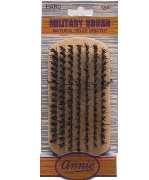 BROSSE MILITAIRE DURE EN POILS DE SANGLIER NATURELS ANNIE 2062