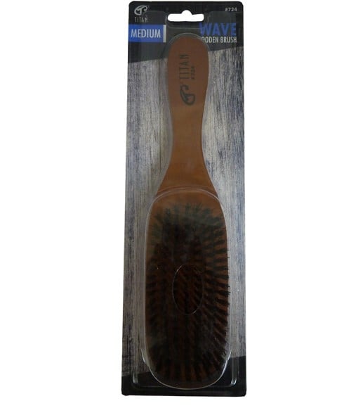 BROSSE ONDULÉE MOYENNE EN BOIS TITAN 724
