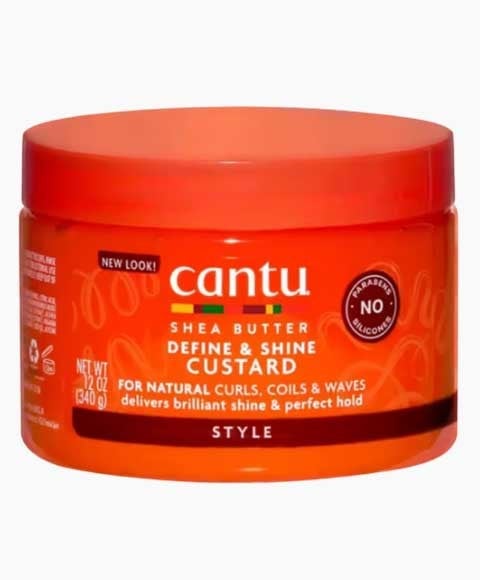 CANTU CUSTARD POUR DÉFINIR LES CHEVEUX BOUCLÉS NATURELLEMENT
