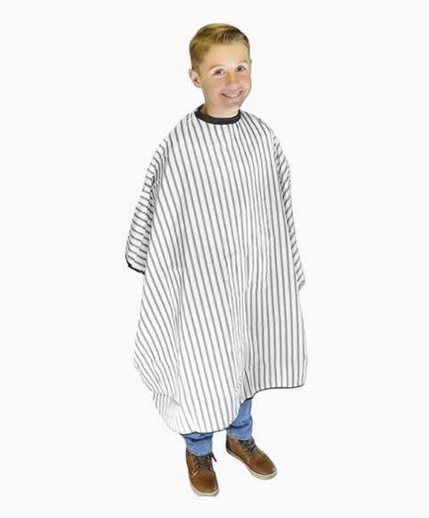 CAPE DE BARBIER VINTAGE DMI KIDS NOIR SUR BLANC