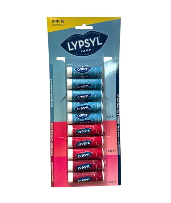 CARTE À SUSPENDRE ASSORTIMENT DE BAUME À LÈVRES LYPSYL SPF15