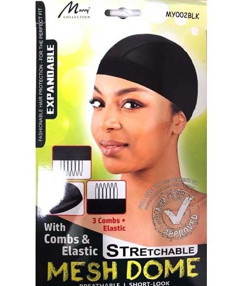 CASQUETTE DÔME EN MAILLE DE LA COLLECTION MURRY AVEC PEIGNES ET ÉLASTIQUE 