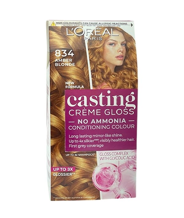 CASTING CREME GLOSS CONDITIONNEMENT COULEUR 834 BLOND AMBRE 