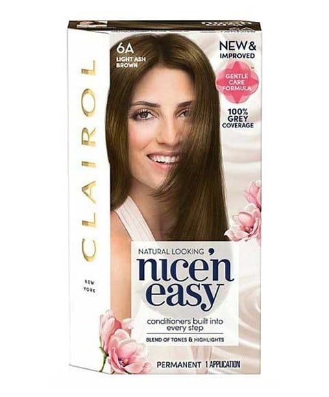 CLAIROL NICE N EASY COULEURS PERMANENTES 6A CENDRE CLAIR NATUREL