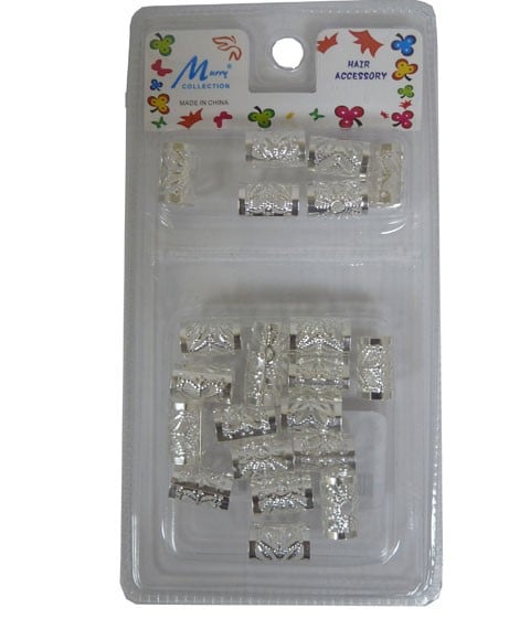 CLIP POUR TUBE EN MÉTAL DE LA COLLECTION MURRY ARGENT MC44S 