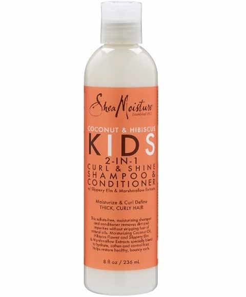 COCONUT AND HIBISCUS KIDS 2 IN 1 CURL AND SHINE SHAMPOOING UN