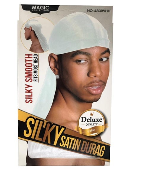 COLLECTION MAGIC DURAG EN SATIN SOYEUX 4801WHIT 