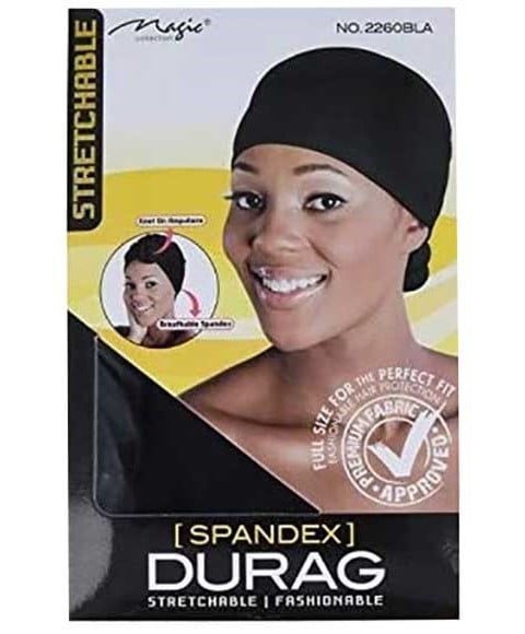 COLLECTION MAGIC SPANDEX EXTENSIBLE DURAG 2260 NOIR