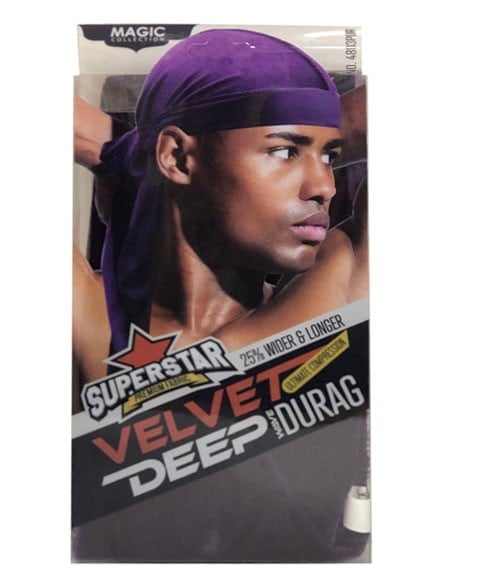 COLLECTION MAGIQUE SUPERSTAR VELOURS VAGUE PROFONDE DURAG 4803PUR