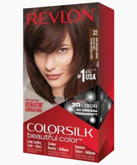 COLORSILK BELLE COULEUR COULEUR PERMANENTE DE CHEVEUX 32 FONCÉ MAH