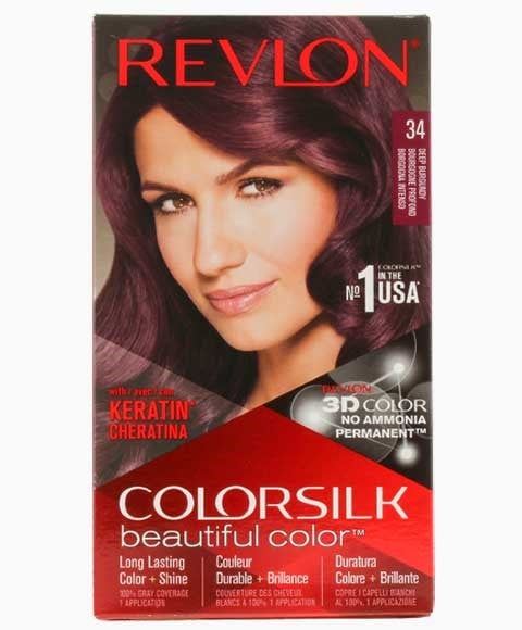 COLORSILK BELLE COULEUR PERMANENTE DE CHEVEUX 34 DEEP BUR