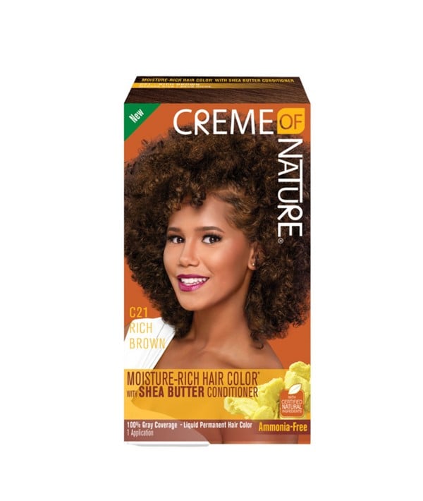 COULEUR DE CHEVEUX RICHE EN HYDRATATION AVEC APRÈS-SHAMPOING AU BEURRE DE KARITÉ C21