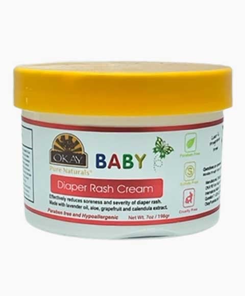 Crème contre l'érythème fessier pour bébé OKAY PURE NATURALS 