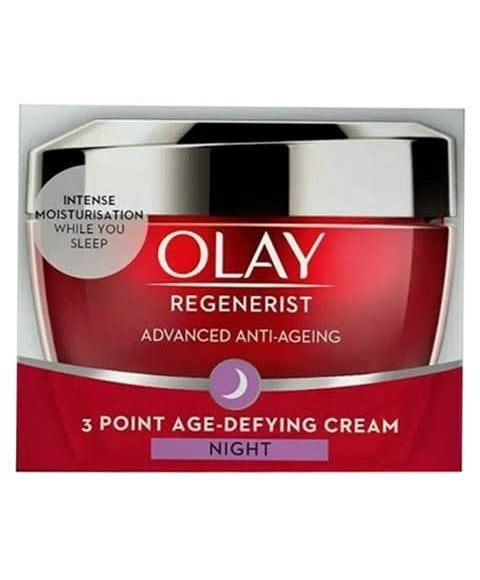 CRÈME DE NUIT DÉFIANT L'ÂGE EN 3 POINTS OLAY REGENERIST 