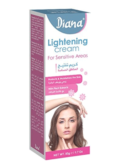 CRÈME ÉCLAIRCISSANTE POUR LA PEAU DIANA POUR ZONES SENSIBLES