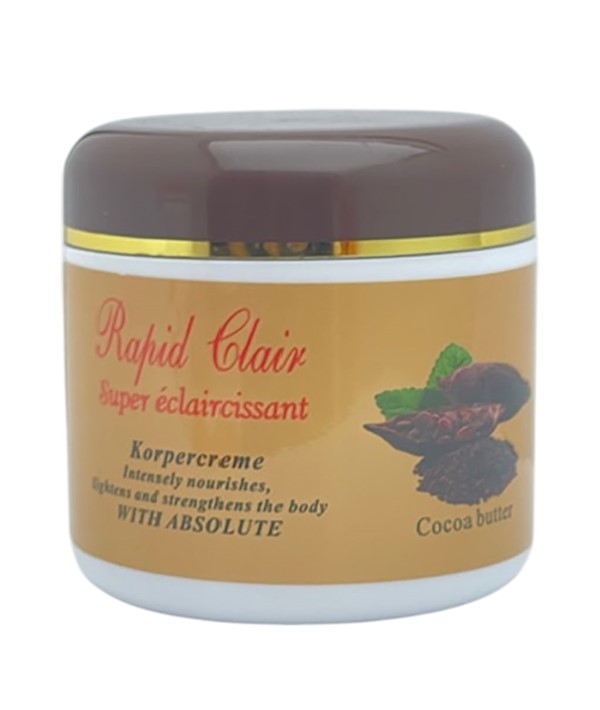 CRÈME POUR LE CORPS RAPID CLAIR AU BEURRE DE CACAO