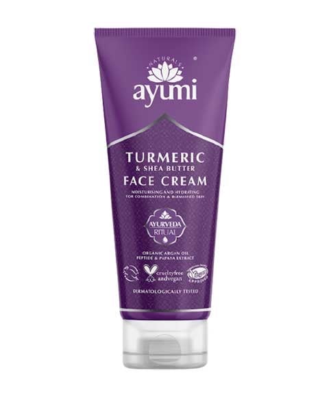 CRÈME VISAGE AU CURCUMA ET AU BEURRE DE KARITÉ AYUMI NATURALS