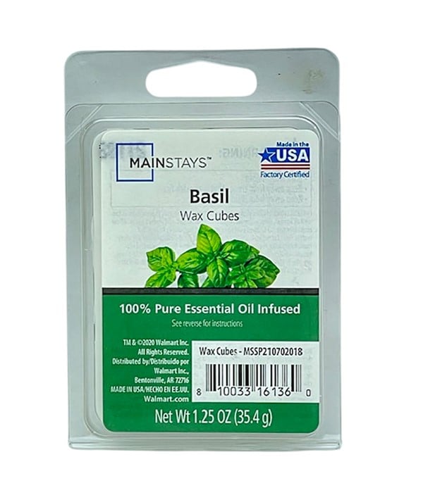 CUBES FONDANTS DE CIRE INFUSÉS À L'HUILE ESSENTIELLE BASILIC