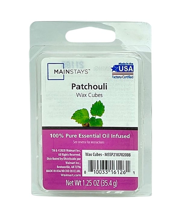 CUBES FONDANTS DE CIRE INFUSÉS À L'HUILE ESSENTIELLE PATCHOULI