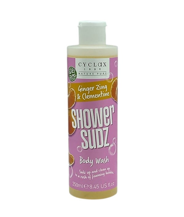 CYCLAX GINGER ZING ET CLEMENTINE SHOWER SUDZ CORPS WASH