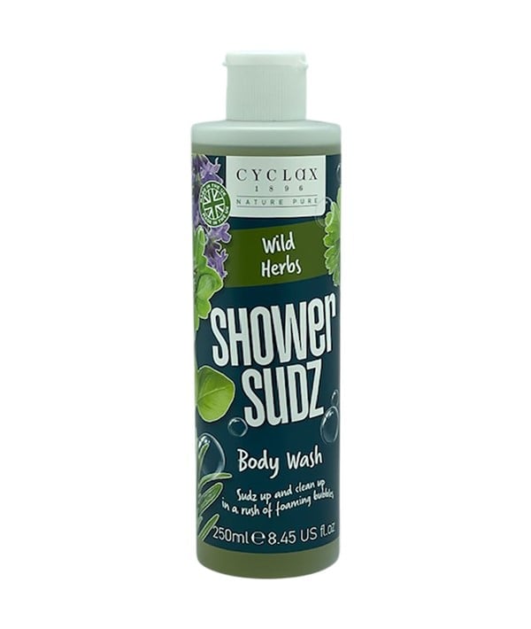 CYCLAX WILD HERBS SHOWER SUDZ BODY WASH 