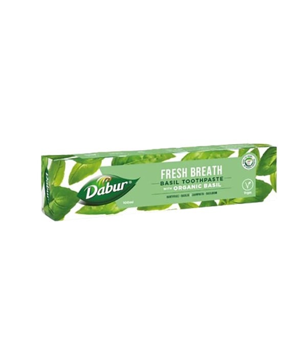 DABUR DENTIFRICE AU BASILIC BIOLOGIQUE haleine fraîche