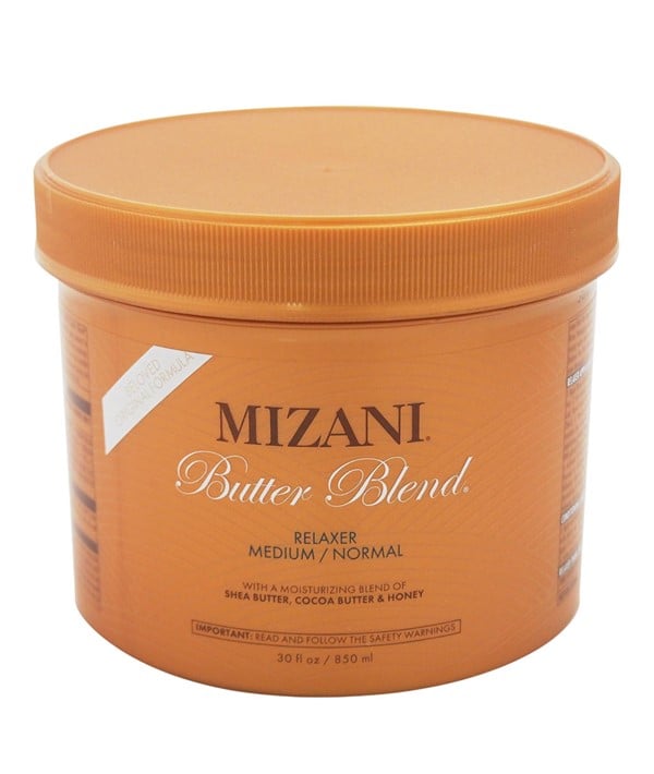 Défrisant au mélange de beurre pour cheveux normaux 