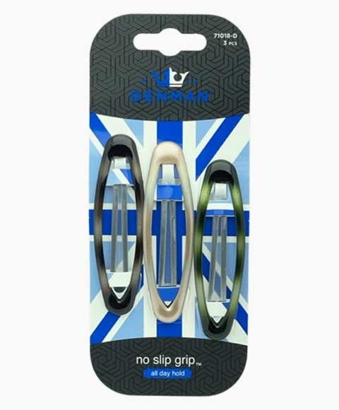 DENMAN NO SLIP OVALE CLIPS 3 PIECE 71018 D