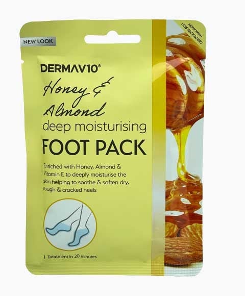 DERMAV10 PACK HYDRATATION PROFONDE POUR LES PIEDS AU MIEL ET AUX AMANDES 