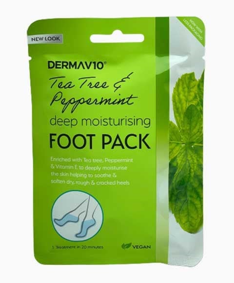 DERMAV10 TEA TREE ET MENTHE POIVRÉE HYDRATATION PROFONDE POUR LES PIEDS