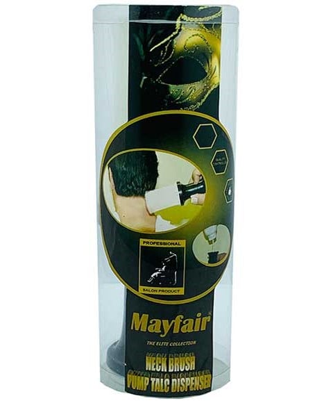 DISTRIBUTEUR DE TALC À POMPE À BROSSE POUR LE COU MAYFAIR 
